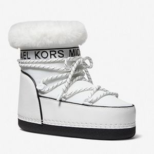 MICHAEL Michael Kors Zelda Lace Up Faux Lined Waterproof Winter Snow Boots